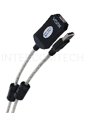 Кабель VCOM VUS7049-15M Кабель-адаптер USB2.0-repeater, удлинительный активный <Am-->Af> 15м