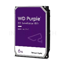 Жесткий диск Western Digital Original SATA-III 6Tb WD63PURZ Video Streaming Purple (5640rpm) 256Mb 3.5