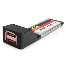 Контроллер eSATAII AgeStar as-eces2-s, Expresscard, порты: 2 х внешн. eSATAII (SILICON 3132 chip)