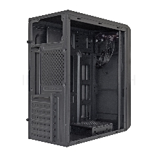 Корпус Miditower ExeGate XP-332 Black, ATX, <XP350, Black,120mm>, 2*USB, Audio