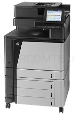 МФУ HP Color LaserJet Enterprise Flow M880z, цветной лазерный принтер/сканер/копир/факс A3+, 46 ppm, 1200dpi,1,5Gb,5trays100+4*500 ,Duplex,ADF200,Enc.HDD320Gb,PS,USB/GigEth/FIH/HI P,JetLink,LCD8i,KensLock,1y warr, замена CE664A CM6030, CE665A CM6030f, Q39