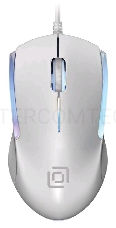 Мышь Oklick 245M белый оптическая (1000dpi) USB (3but)