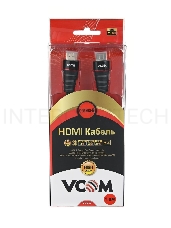 Кабель HDMI 19M/M ver. 2.0 черные коннекторы, 1.8m VCOM <CG526S-B-1.8M> Blister Кабель HDMI 19M/M ver. 2.0 черные коннекторы, 1.8m VCOM <CG526S-B-1.8M> Blister