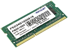 Память Patriot SL DDR3 4GB 1600MHz SO-DIMM PC12800 PSD34G1600L2S 1.35V CL11