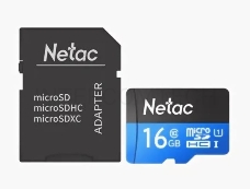 Флеш карта microSDHC 16GB Netac P500 <NT02P500STN-016G-R>  (с SD адаптером) 80MB/s