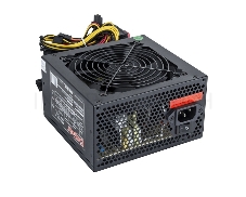 Блок питания 500W Exegate 500NPXE(+PFC), ATX, black, 12cm fan, 24p+4p, 6/8p PCI-E, 4*SATA,3*IDE, FDD + кабель 220V с защитой от выдергивания