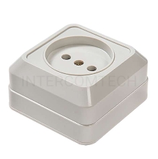 Розетка 1-м BOLLETO накл. 7022 бел. ASD / IN HOME 4680005959785