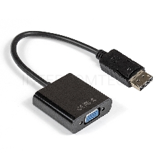 Кабель-переходник Exegate EX284910RUS  DisplayPort-VGA ExeGate EX-DPM-VGAF-0.15 (20M/15F, 0,15м)