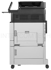 МФУ HP Color LaserJet Enterprise Flow M880z, цветной лазерный принтер/сканер/копир/факс A3+, 46 ppm, 1200dpi,1,5Gb,5trays100+4*500 ,Duplex,ADF200,Enc.HDD320Gb,PS,USB/GigEth/FIH/HI P,JetLink,LCD8i,KensLock,1y warr, замена CE664A CM6030, CE665A CM6030f, Q39