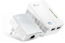 Комплект адаптеров TP-Link TL-WPA4220 KIT, AV600 Powerline с Wi-Fi N300, TL-WPA4220 (1 шт.) + TL-PA4010 (1 шт.)