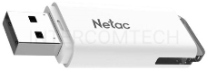 Флеш Диск Netac U185 8Gb <NT03U185N-008G-20WH>, USB2.0, с колпачком, пластиковая белая