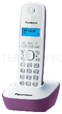 Телефон Panasonic KX-TG1611RUF (сиреневый) {АОН, Caller ID,12 мелодий звонка,подсветка дисплея,поиск трубки}