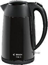 Чайник электрический Bosch TWK3P423 1.7л. 2400Вт черный (корпус: нержавеющая сталь)