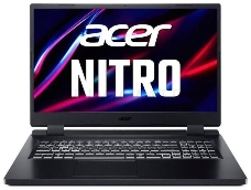 Ноутбук Acer Nitro 5 AN517-55-56DM 17.3(FHD)/Intel Core i5 12500H/8192Mb/512SSD/noDVD/RTX3050Ti(4096Mb)/Cam/BT/WiFi/war 1y/3kg/Black/noOS/EN kbd