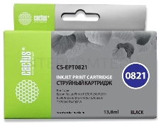 Картридж струйный Cactus CS-EPT0821 черный для Epson Stylus Photo R270/290/RX590 (11,4ml)