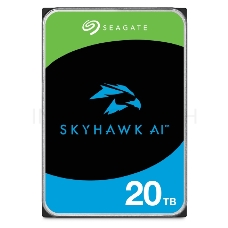 Жесткий диск Seagate SkyHawk AI ST20000VE002 20TB, 3.5, 7200 RPM, SATA-III, 512e, 256MB, для систем видеонаблюдения