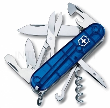 Нож перочинный Victorinox Climber (1.3703.T2) 91мм 14функций синий полупрозрачный карт.коробка