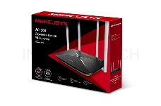 Беспроводный маршрутизатор Mercusys AC12, Dual Band, (867Мбит/с на 5 ГГц + 300Мбит/с на 2,4 ГГц)  4 порта 100 Мбит/с, 4 фиксированных антенны