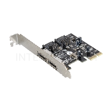 Контроллер ExeGate EXE-501 PCI-E 2.0, SATA3 6Gb/s, 2 int+2 ext (OEM)