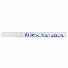 Маркер-краска MunHwa «Extra Fine Paint Marker» 1 мм, белая, нитрооснова