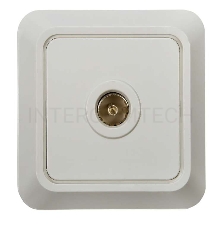 Розетка ТВ BOLLETO накл. 7027 бел. ASD / IN HOME 4680005959815