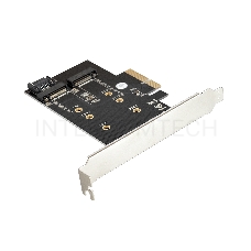 Переходник ExeGate EXE-509 M.2 B key + M.2 M Key -> PCI-Ex4/SATA