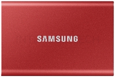 Твердотельный накопитель Samsung SSD 2TB T7 Touch, USB Type-C, R/W 1000/1050MB/s, Red