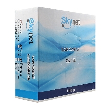 Кабель SkyNet Light UTP outdoor 4x2x0,46, медный, FLUKE TEST, кат.5e, однож., 100 м, box, черный