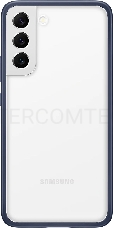 Чехол (клип-кейс) Samsung для Samsung Galaxy S22+ Frame Cover прозрачный/темно-синий (EF-MS906CNEGRU)