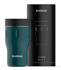 Термокружка Bobber Tumbler-350 0.35л. темно-бирюзовый тубус (TUMBLER-350/TEAL)