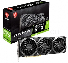 Видеокарта MSI RTX3060 VENTUS 3X 12G OC LHR GDDR6 1680/15000 HDMIx1 DPx3 HDCP