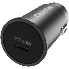 Автомобильный адаптер Canyon, PD 20W Pocket size car charger, input: DC12V-24V, output: PD20W, support iPhone12 PD fast charging, Compliant with CE RoHs , Size: 50.6*23.4*23.4, 18g, Black