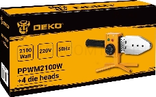 Сварочный аппарат для пластиковых труб Deko PPWM2100W раструбная 2100кВт (кейс в комплекте)