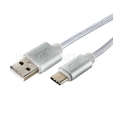 Кабель USB 2.0 Cablexpert CC-U-USBC02S-1.8M, AM/TypeC, серия Ultra, длина 1.8м, серебристый, блистер