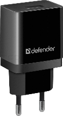 Сетевой адаптер Defender 1xUSB, 5V/2.1А, пакет, черный (EPA-10) (83572)
