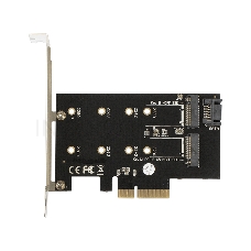 Переходник ExeGate EXE-509 M.2 B key + M.2 M Key -> PCI-Ex4/SATA