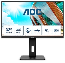 МОНИТОР 31.5 AOC U32P2CA Black с поворотом экрана (4K, VA, 3840x2160, 4 ms, 178°/178°, 350 cd/m, 50M:1, +2xHDMI 2.0