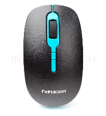 Мышь беспроводная Гарнизон GMW-460-1, черно-бирюзовый, 1000 DPI, 2 кн.+ колесо-кнопка