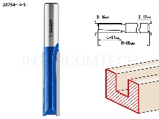 Фреза пазовая прямая удлиненная ПРОФЕССИОНАЛ (14х51х88 мм; хвостовик 12 мм) Зубр 28754-14-51