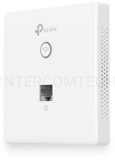 Точка доступа TP-Link Omada AC1200 wireless MU-MIMO Gigabit wall-plate Access Point, 1 Gigabit downlink port, 1 gigabit uplink port, 802.3af/at PoE in, wall plate mounting, support standalone mode and controlled by Omada SDN controller (Software/hardware/