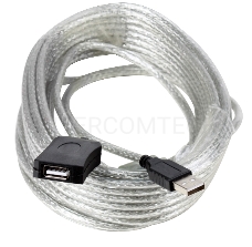 Кабель AM/AF USB2.0 10м Aopen удлинитель активный(с усилителем) USB2.0-repeater, ACU823-10M