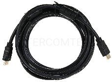 Кабель HDMI-19M --- HDMI-19M ver 2.0+3D/Ethernet,2 фильтра 5m Telecom <TCG200F-5M>