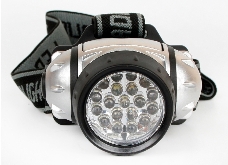 Фонарь ULTRAFLASH LED5353  налобн металлик 19led 4 реж 3xr03 пласт коробка