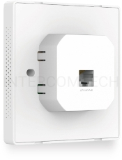 Точка доступа TP-Link Omada AC1200 wireless MU-MIMO Gigabit wall-plate Access Point, 1 Gigabit downlink port, 1 gigabit uplink port, 802.3af/at PoE in, wall plate mounting, support standalone mode and controlled by Omada SDN controller (Software/hardware/