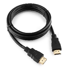 Кабель Кабель HDMI Gembird, 1.8м, v1.4, 19M/19M, черный, позол.разъемы, экран, пакет CC-HDMI4-6