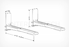 Кронштейн для СВЧ Holder MWS-2003 черный макс.40кг настенный фиксированный    