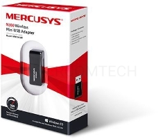 Сетевой адаптер USB2.0 адаптер Mercusys MW300UM, 300Мбит/с, компактный