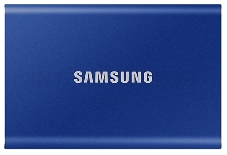 Твердотельный накопитель Samsung External SSD T7, 500GB, USB Type-C, R/W 1000/1050MB/s, Blue