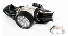 Фонарь ULTRAFLASH LED5353  налобн металлик 19led 4 реж 3xr03 пласт коробка