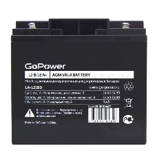 Аккумулятор свинцово-кислотный GoPower LA-12180 12V 18Ah (1/2)